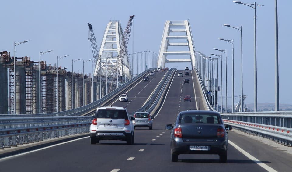 Мост через Керченский пролив, Крым, Россия