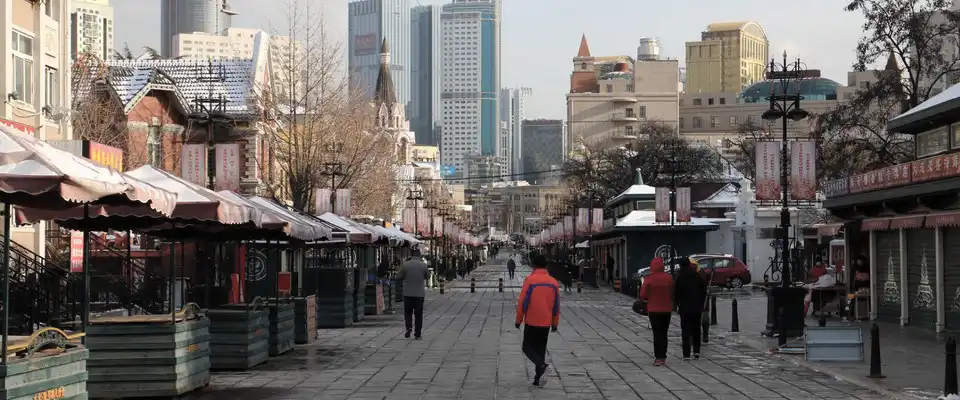 Русская улица в Даляне (Китай) Russian Folk Street в городе Далянь