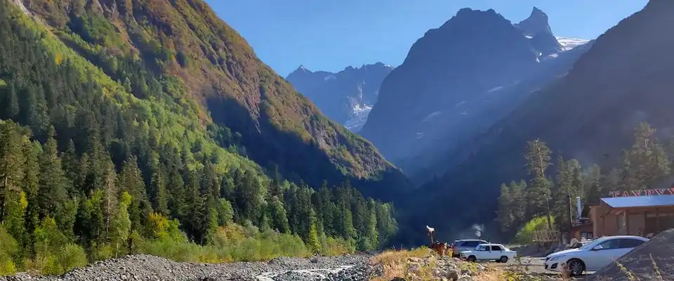 Курорт Домбай в сентябре Домбай в сентябре
