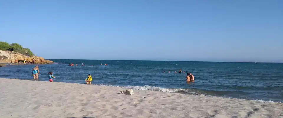 Пляж на острове Маргарита в Венесуэле Остров Маргарита, Венесуэла