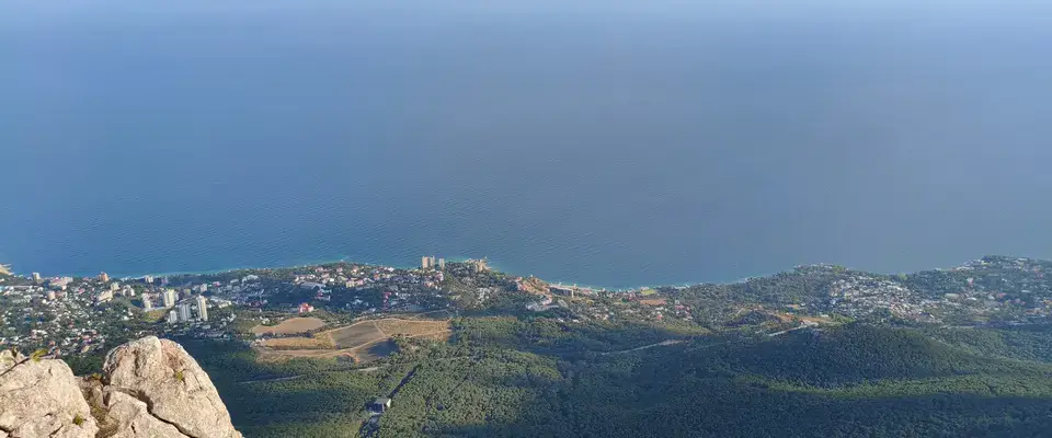 Вид с вершины Ай-Петри Побережье Крыма